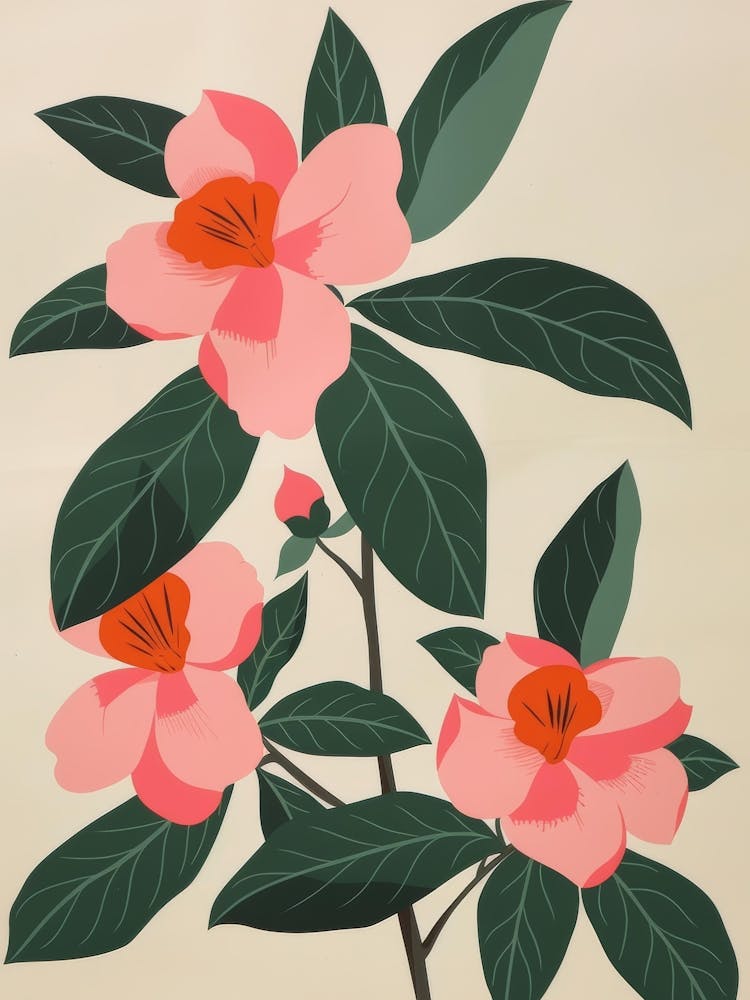 Pink Camellias