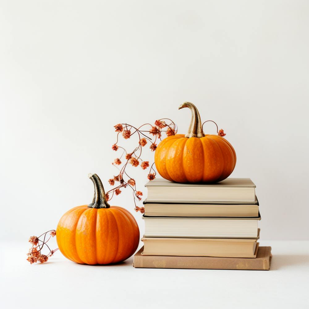 Pumpkins On Books 4