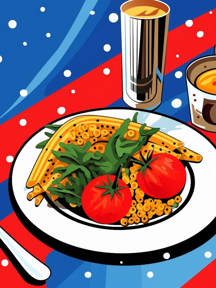 Pop Art Cartoon Food 2