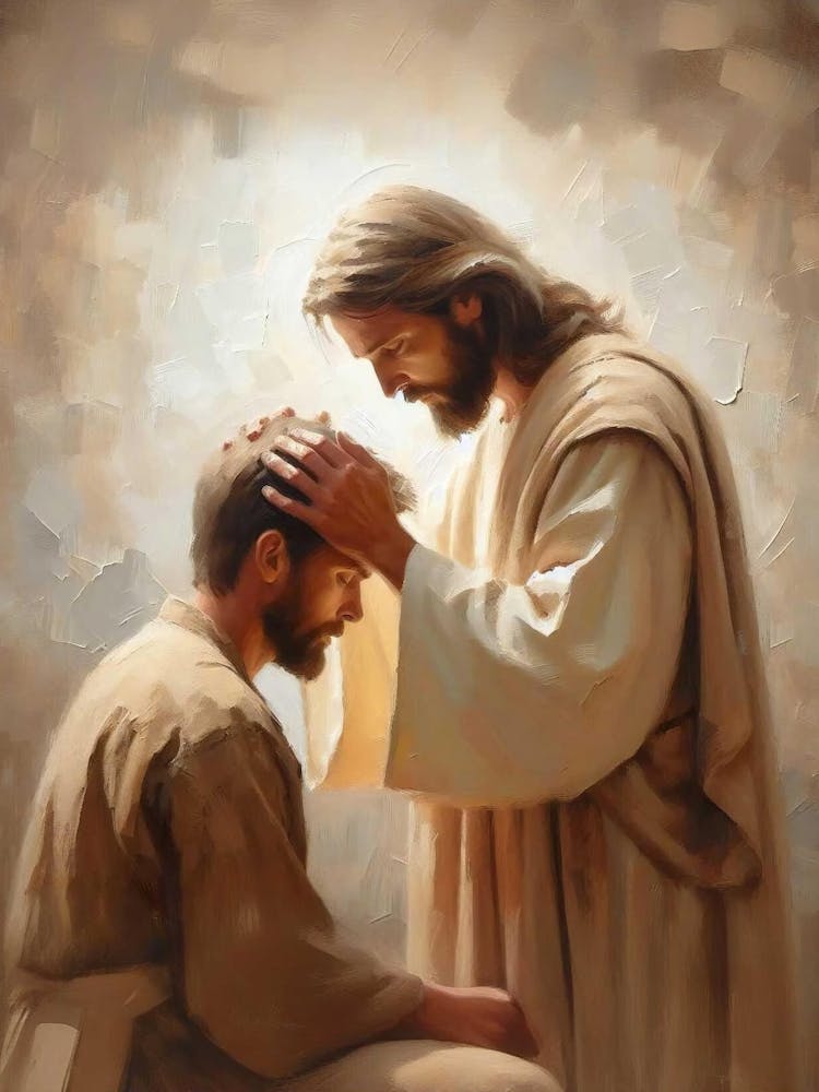 He Knows You, Christian Art, Jesus And Man, Christ Picture, Lds Painting, Bible Prints, Christian Prints, Jesus Painting, Picture Of Jesus