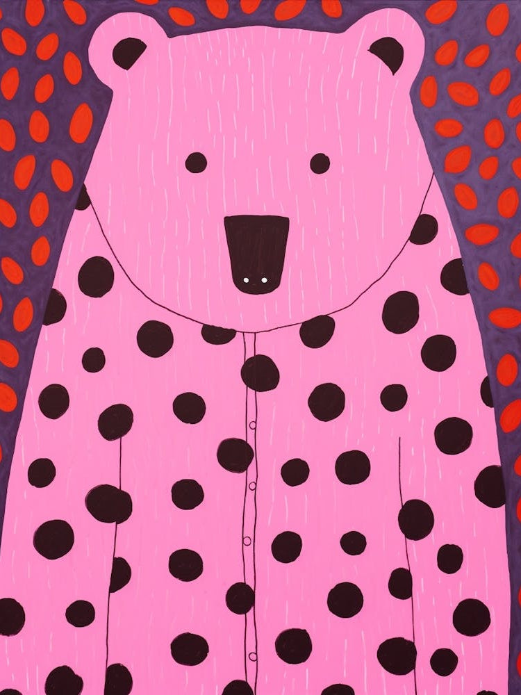 Pink Polka Dot Wombat 1