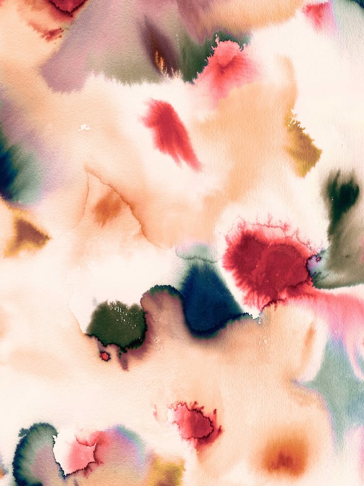 Abstract Watercolor Mineral