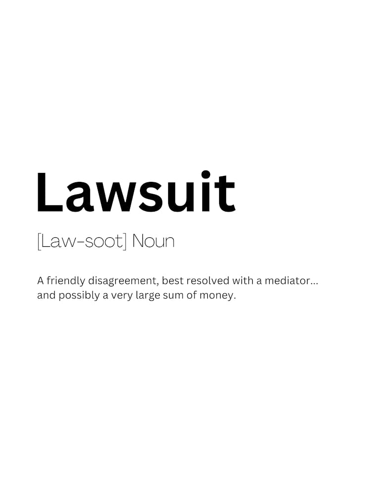 Lawsuit Definition Meaning