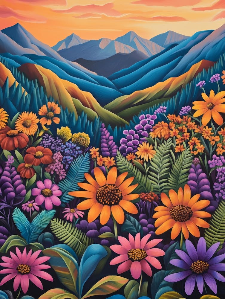 Sunset In The Mountains 110