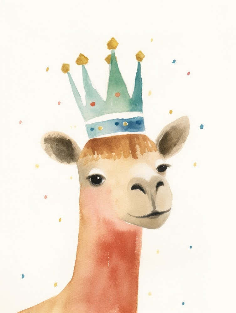 Little Camel 1 Wearing A Crown