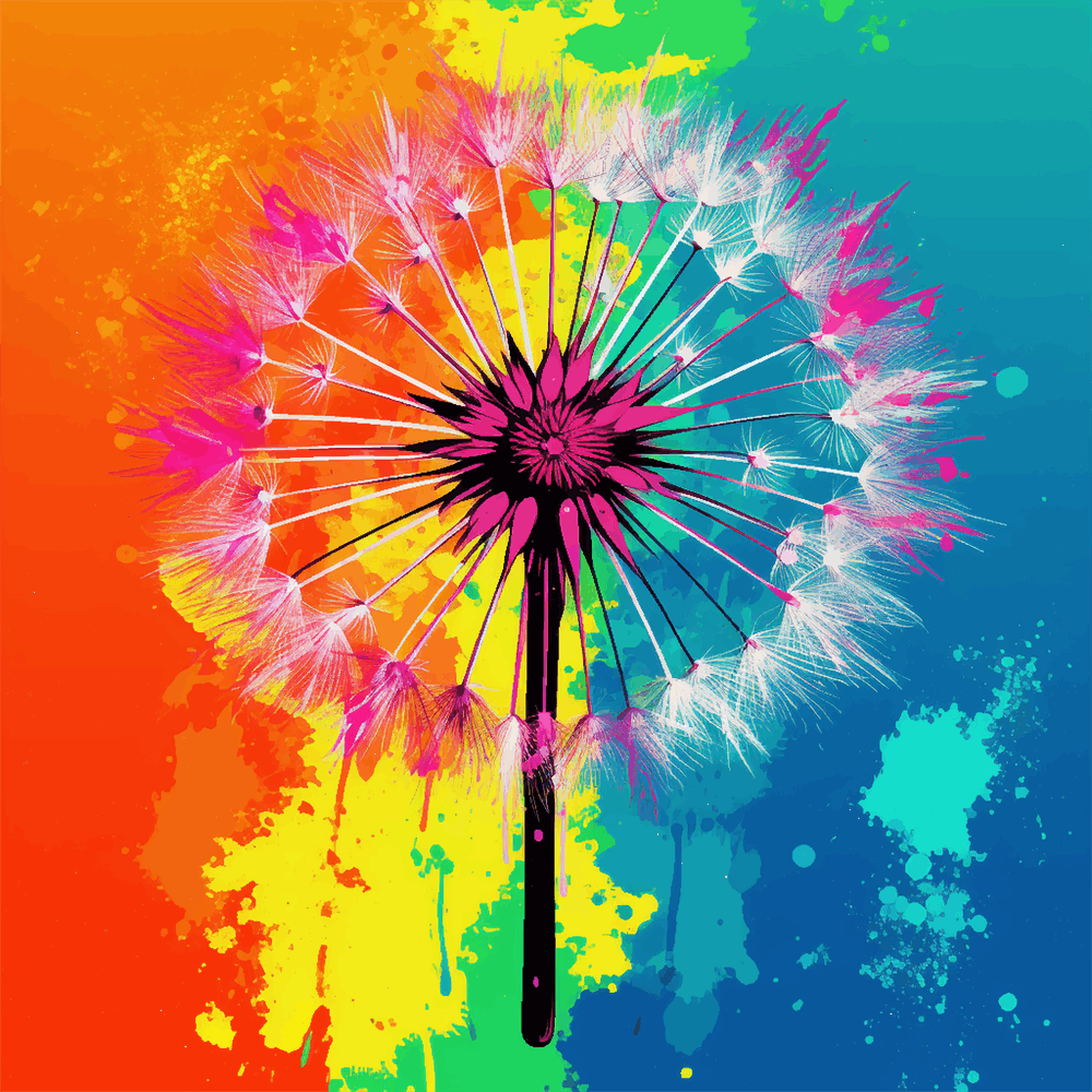 Pop Art Dandelion