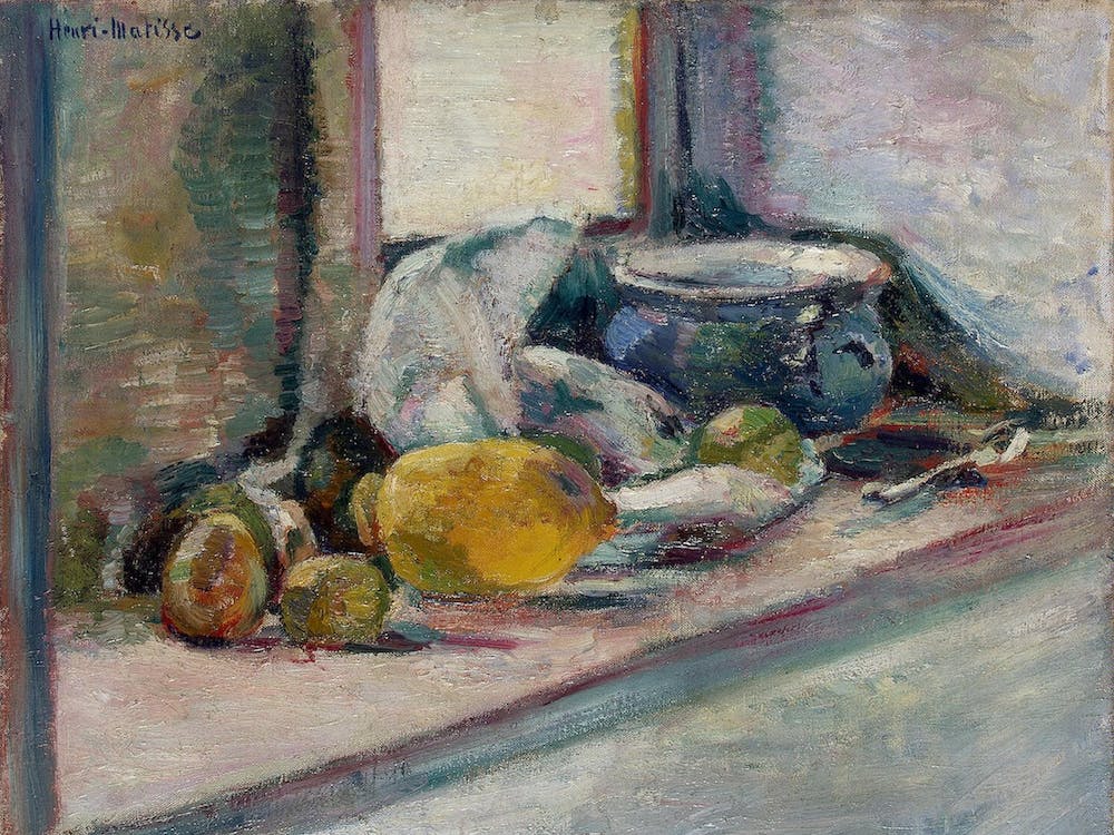 Blue Pot And Lemon, Henri Matisse