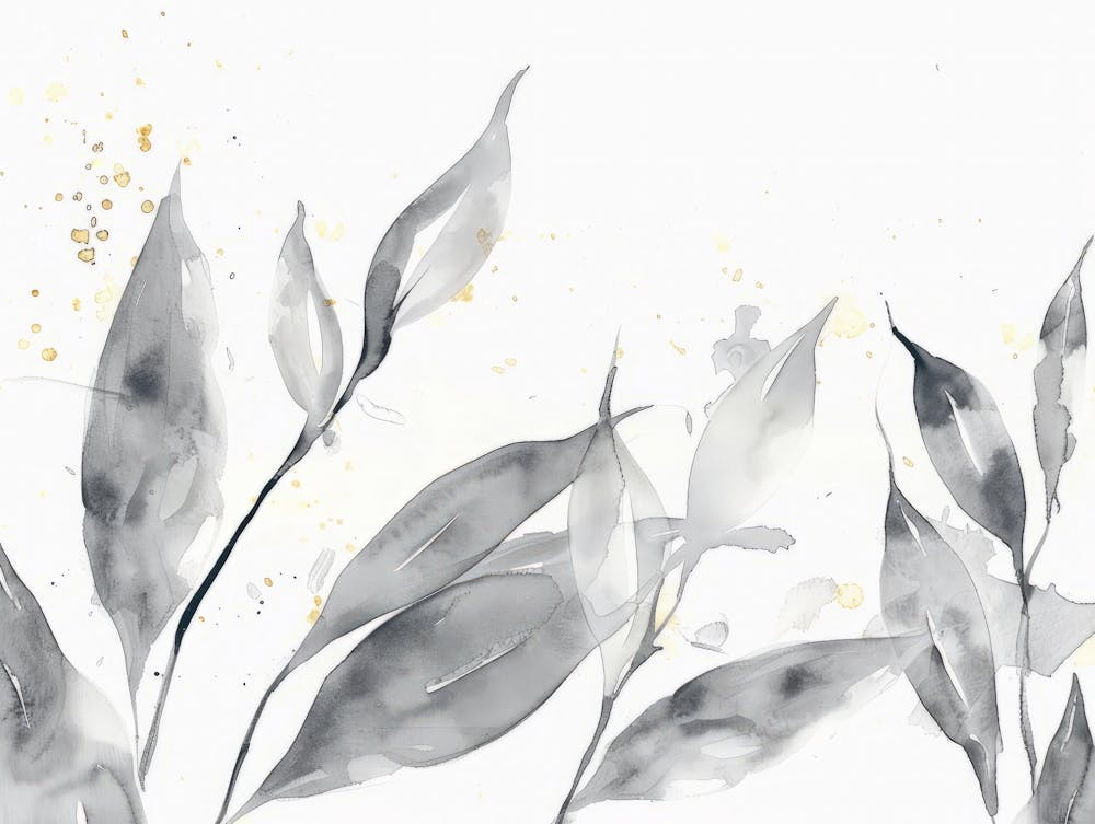 Feuilles Abstraites Peinture 2