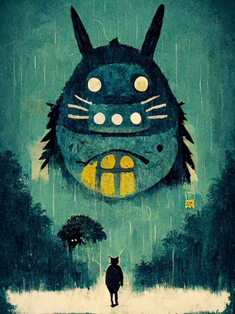 Totoro Basquiat Style 3