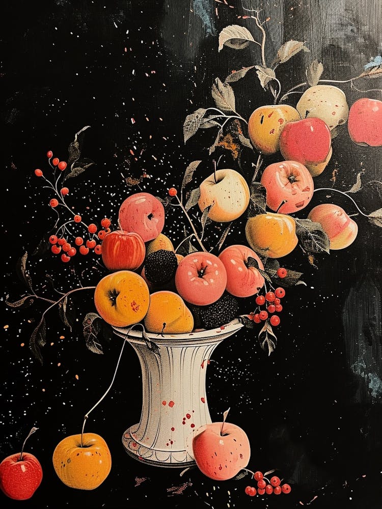 Art Deco Fruit Explosion