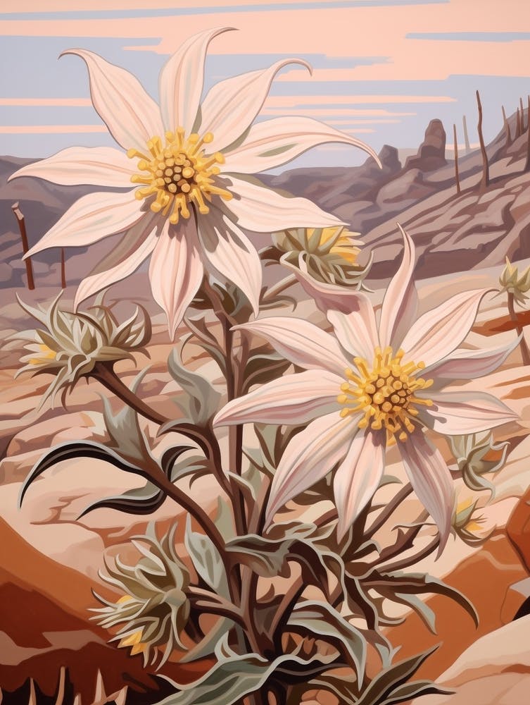 Edelweiss 1 Flower Painting
