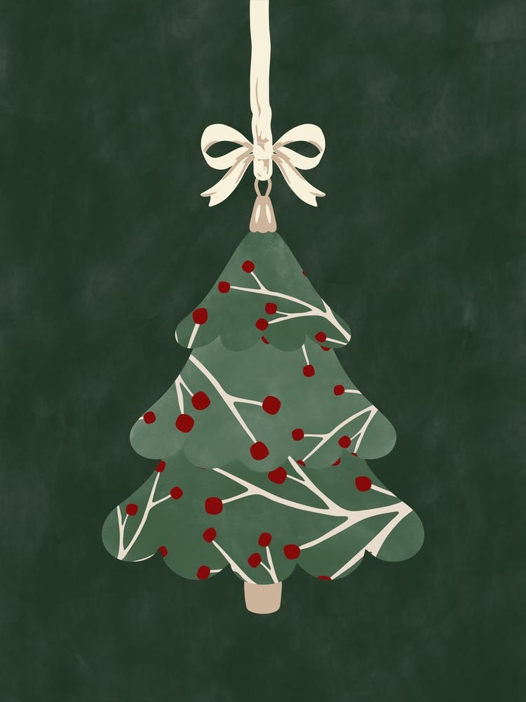 Green Christmas Tree Ornament