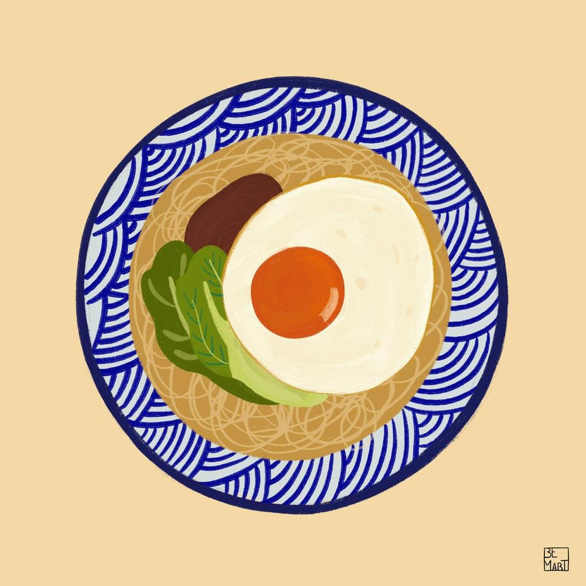 Asian Dish With Egg Square