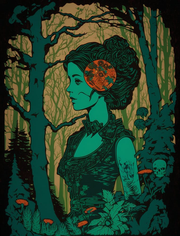 Woman In The Woods 8