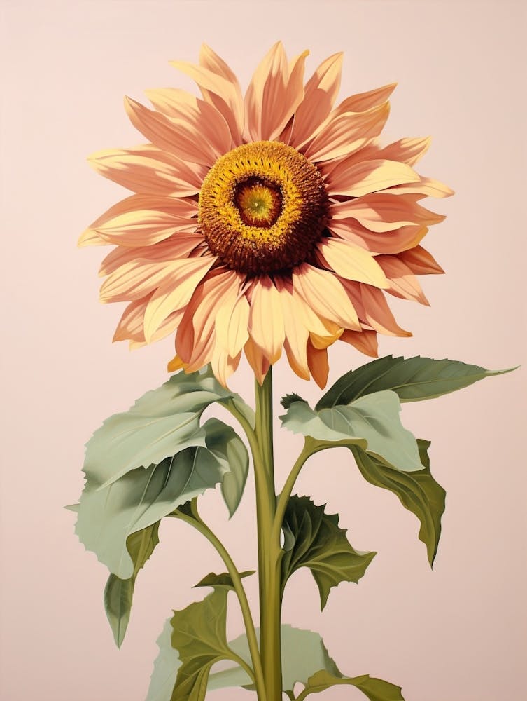 Floral Illustration Sunflower 3