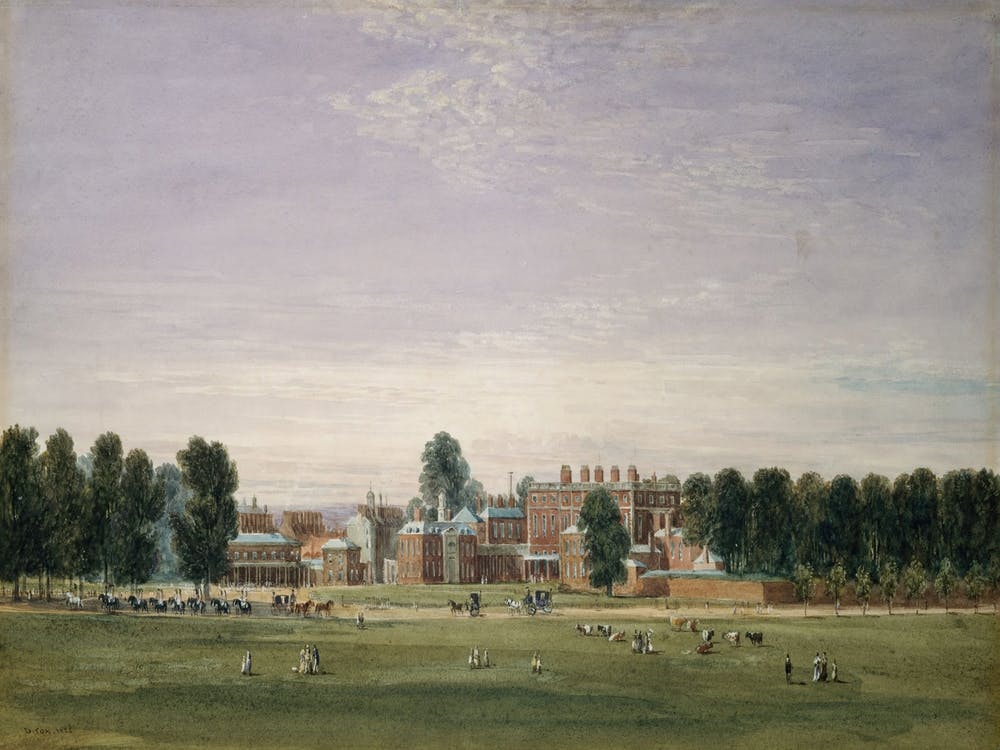 Buckingham House From The Green Park, (1825), David Cox
