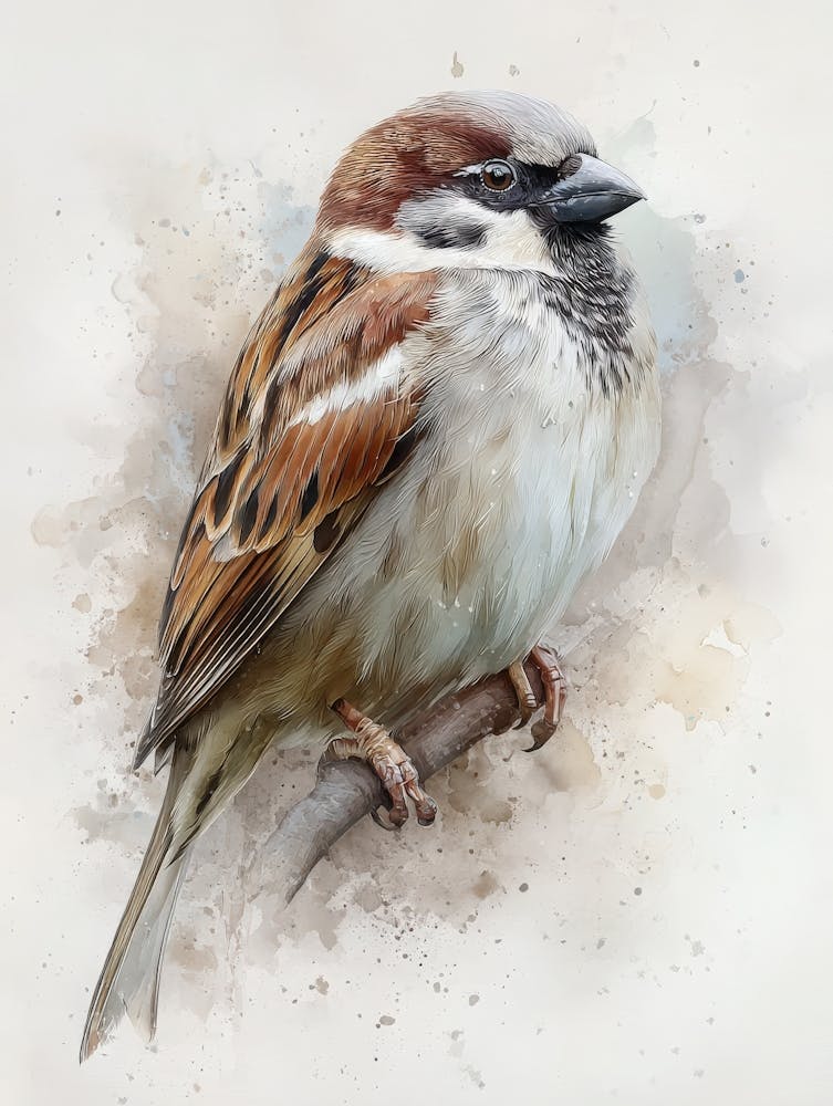 Aihrgdesign Isolated Watercolor Painting Of Birds Sparrow Per 00596044 98a8 4b51 Bc1d C70f08ce228b 3