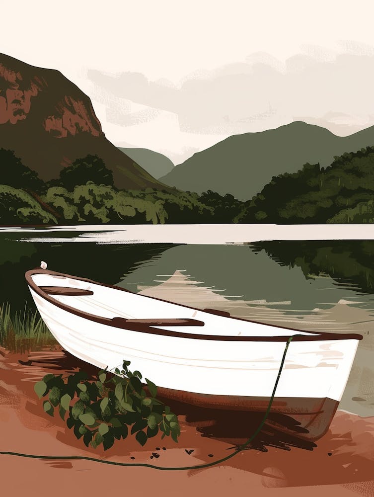 Boat On A Lake 3
