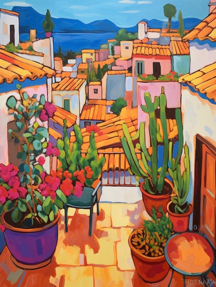 Taormina Italy 2 Fauvist Painting