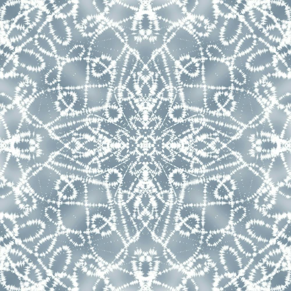 Grey Blue Tie Dye