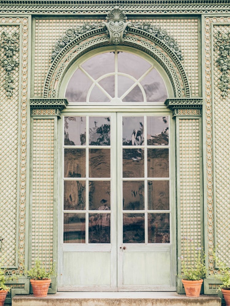 Green French Door