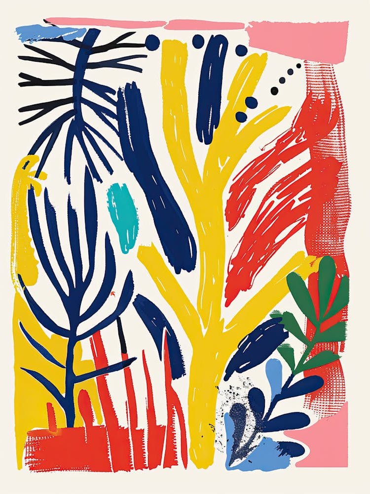 Vivid Rainforest Matisse Style