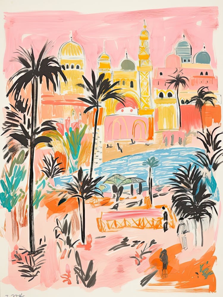 Cairo, Dreamy Storybook Illustration 3