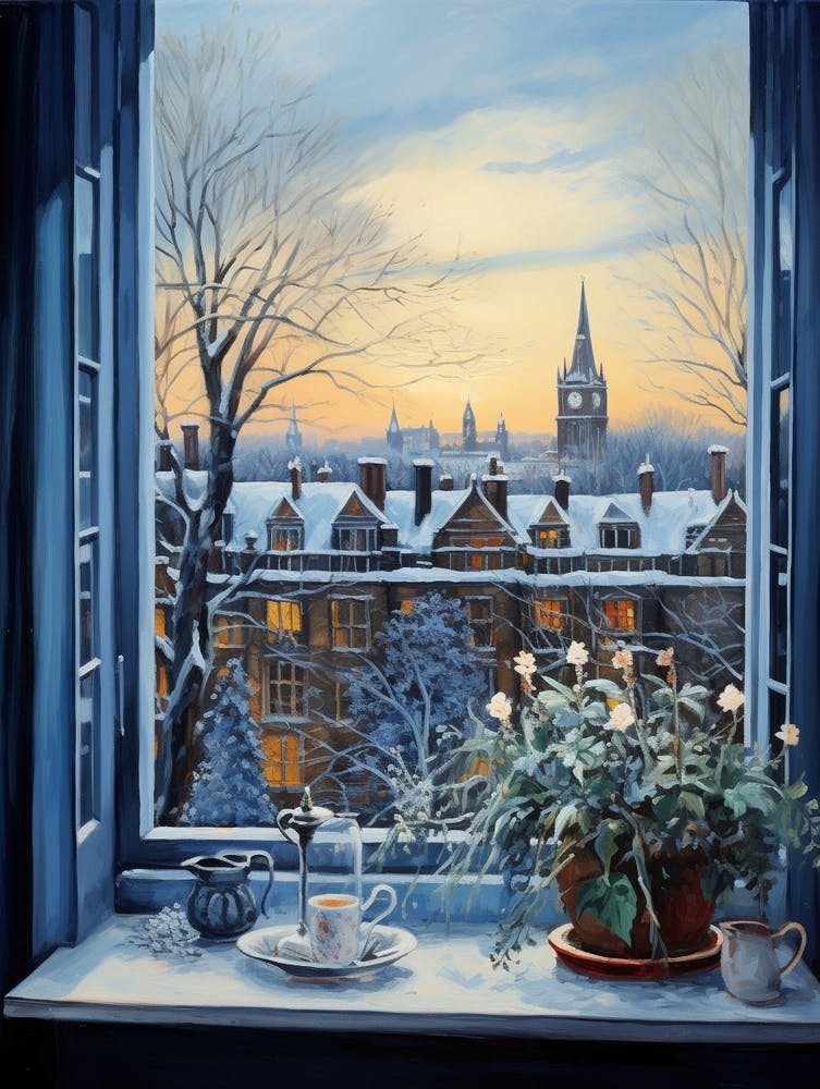 Winter Cityscape London United Kingdom 2