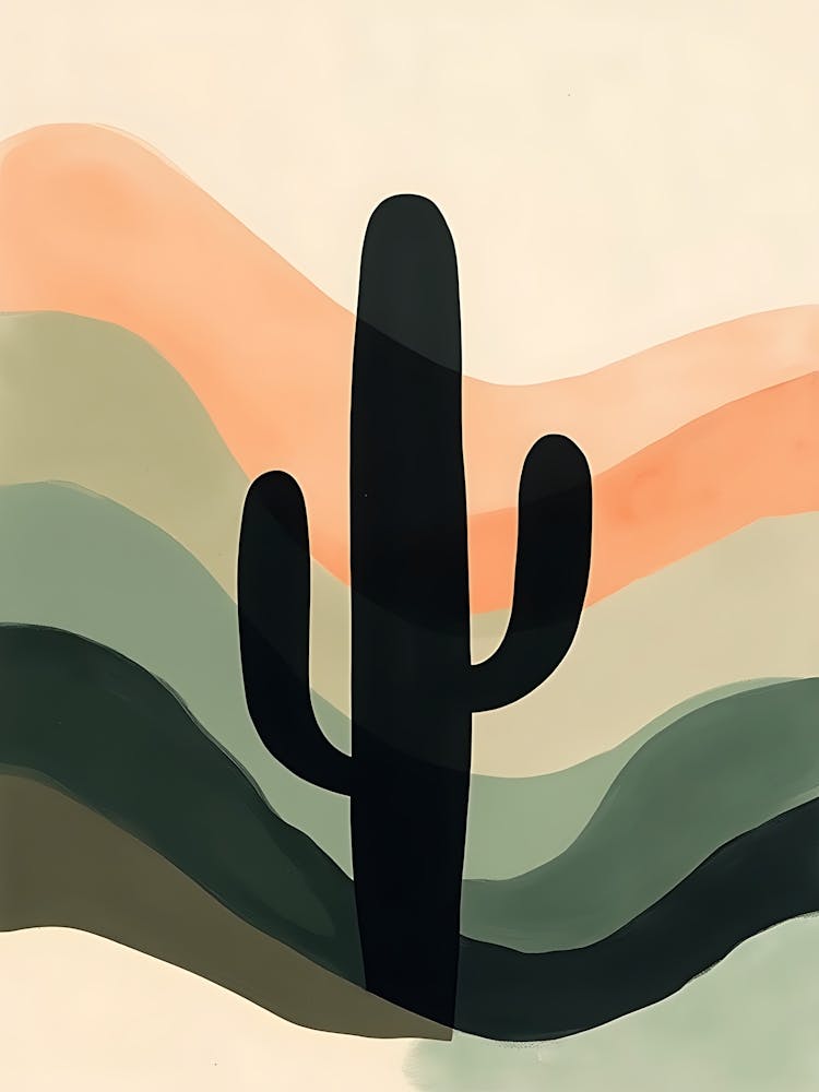 Calm Nature Scene in Soft Earth Palette