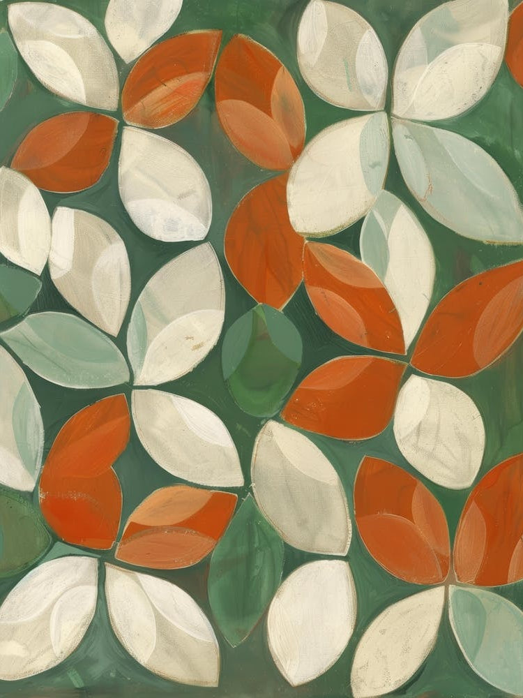 Leaves In Green And Orange