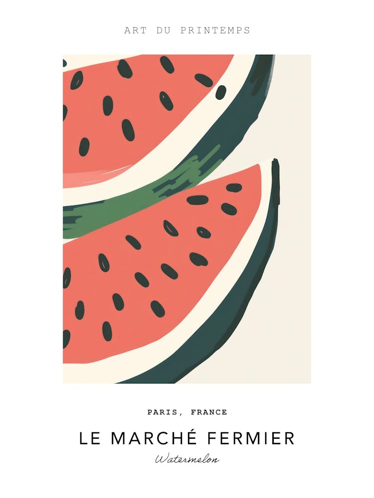 Watermelon Le Marche Fermier Poster 5