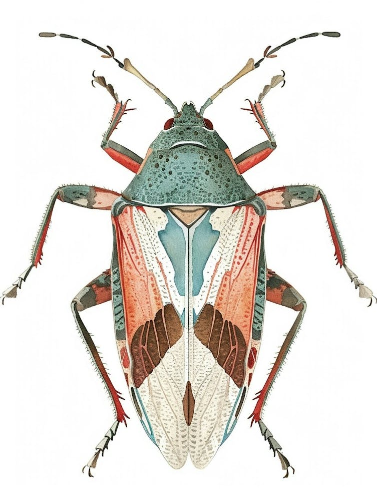 Colourful Insect Illustration Boxelder Bug 11