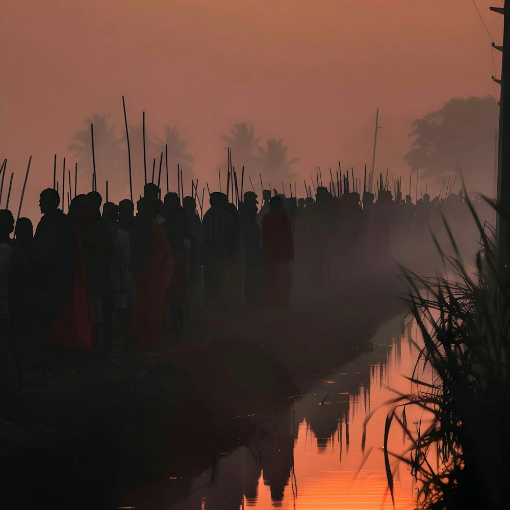 Sunrise In A Village