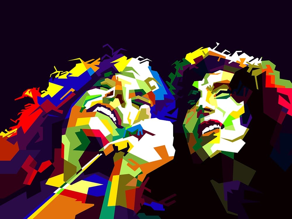 Led Zeppelin British Rock And Blues Band Ever Pop Art WPAP 