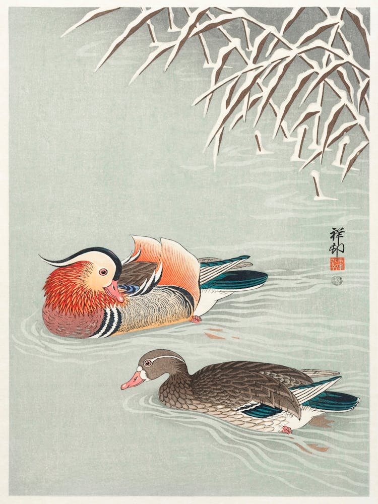 Canards Mandarins (1925 1936), Ohara Koson