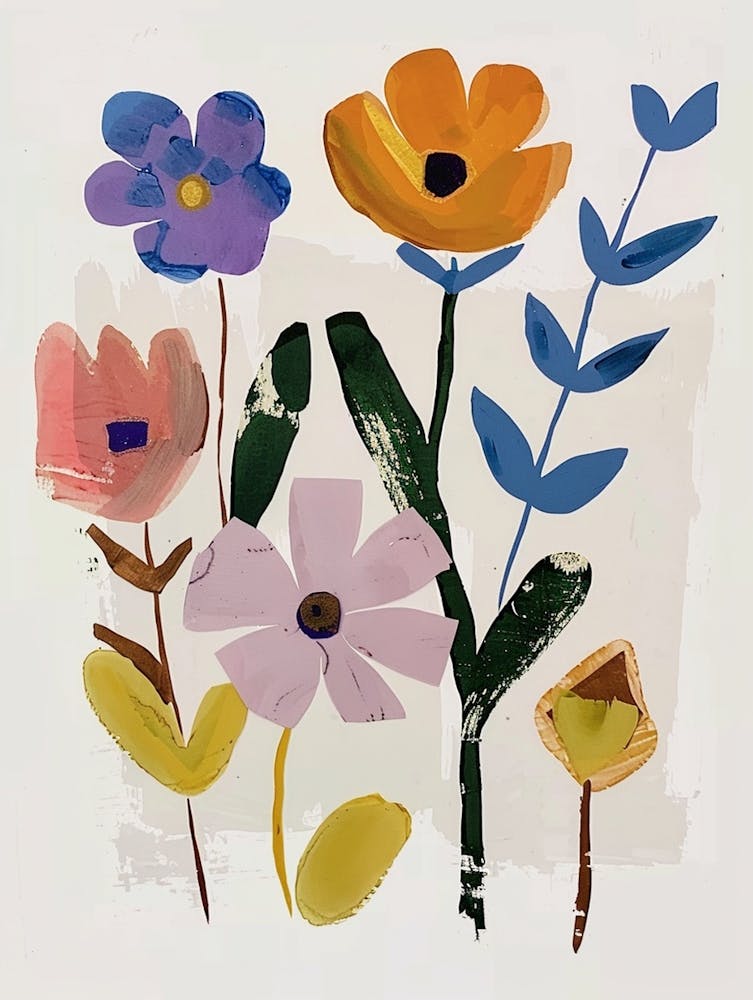 Painted Florals Statice 4