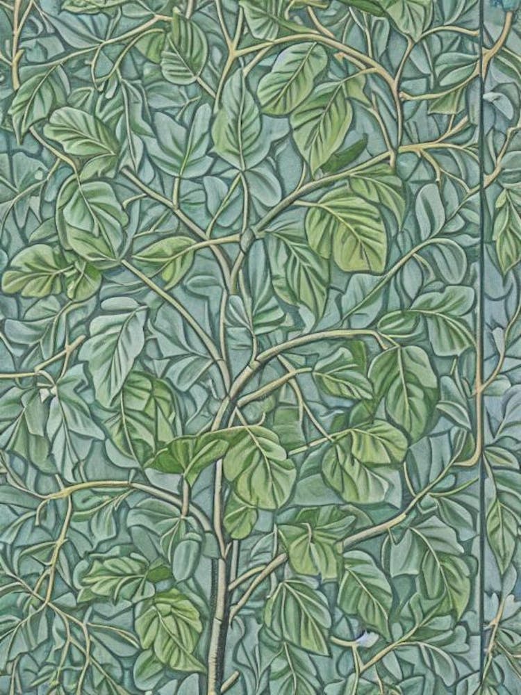 Fig Leaves Vintage Botanical Fruit