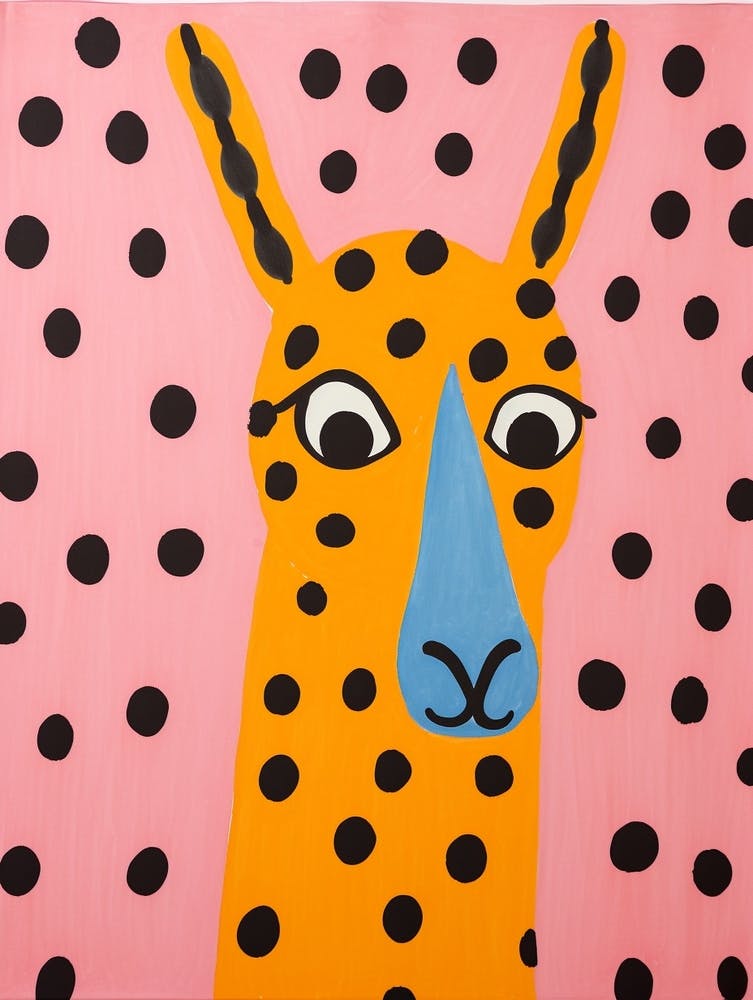 Pink Polka Dot Llama 2