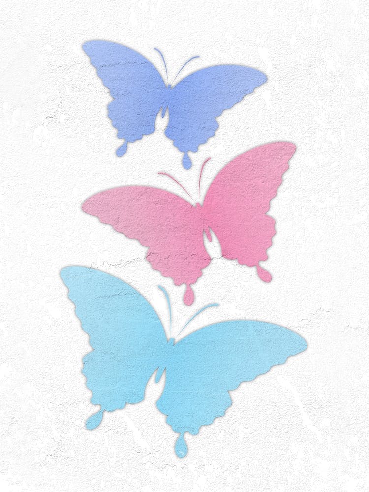 Pastel Butterflies