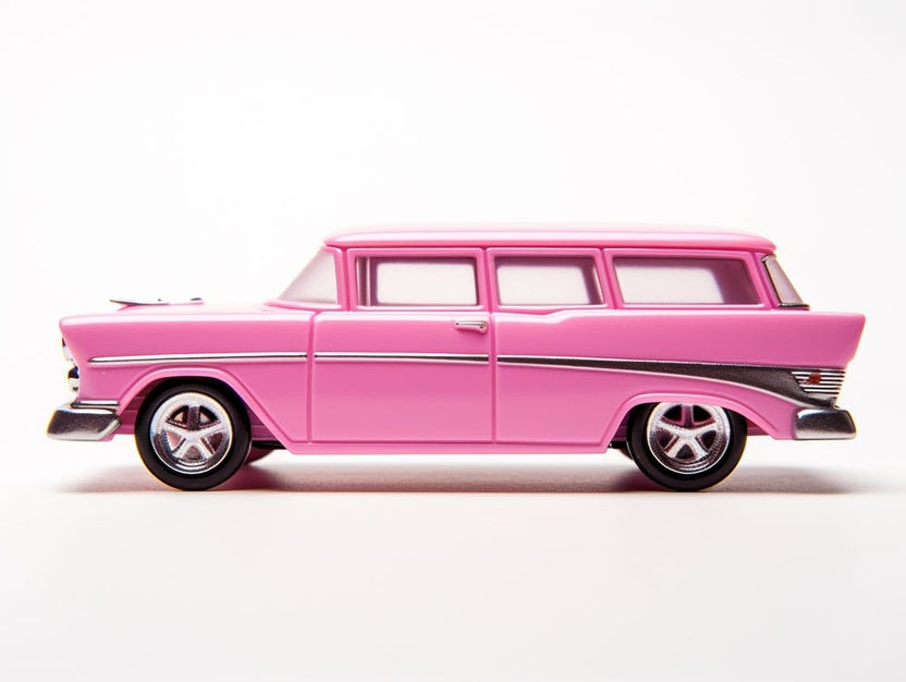 Toy Car 55 Chevy Nomad Pink