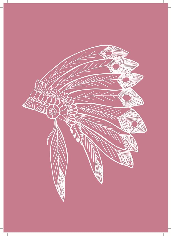 Headdress - Dirty Pink