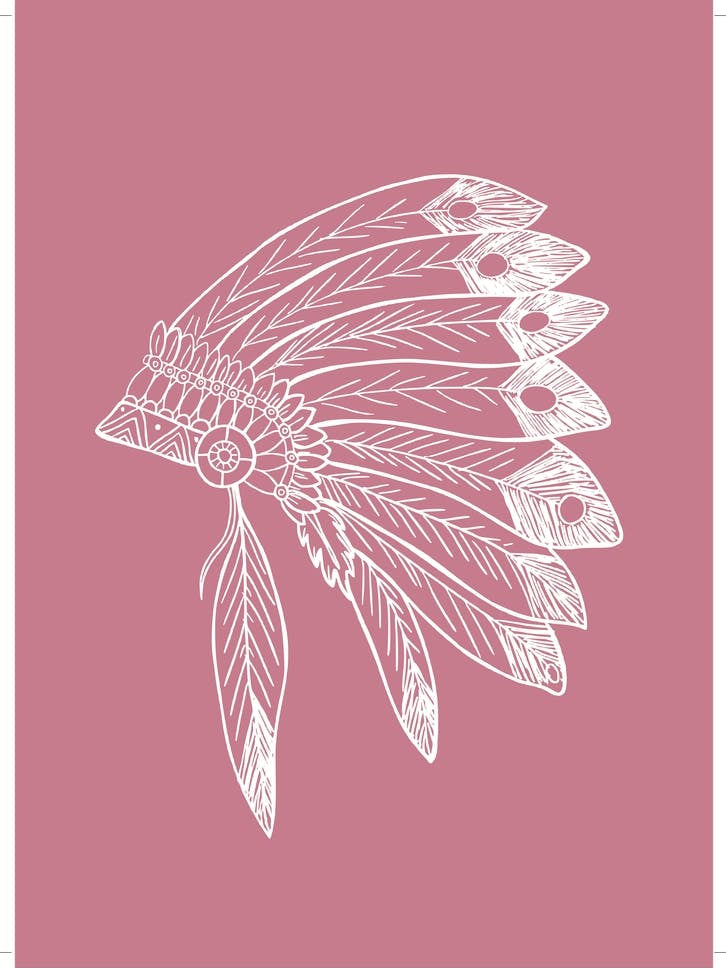 Headdress - Dirty Pink