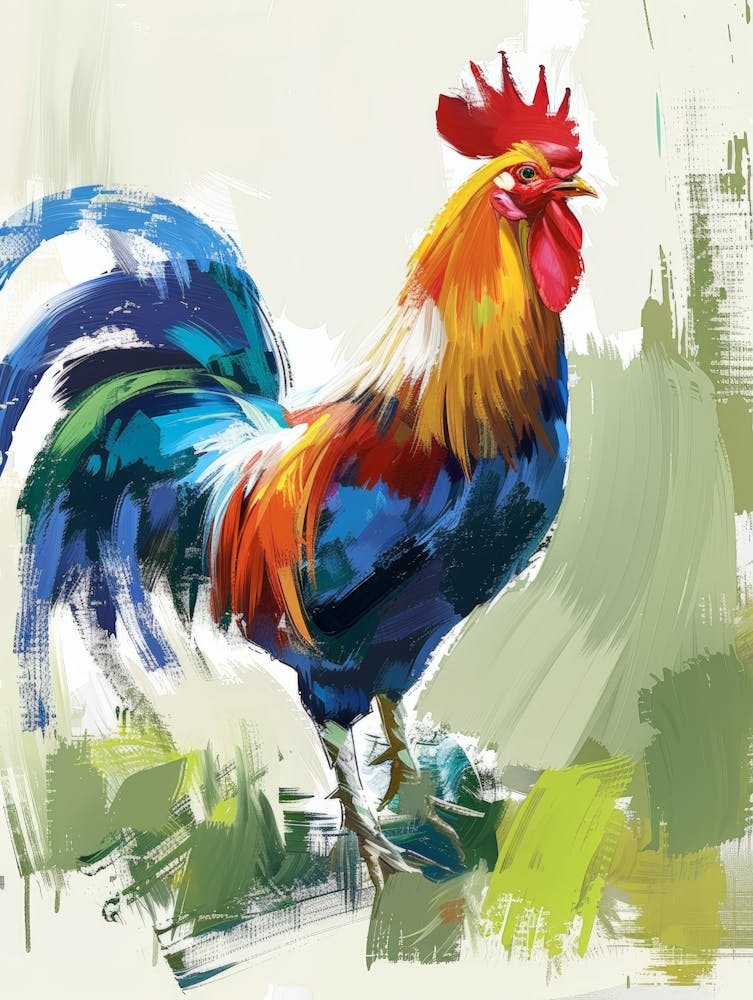 Rooster Canvas Art