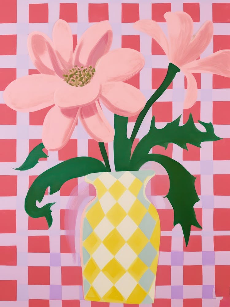 Lilies Flower Vase 4