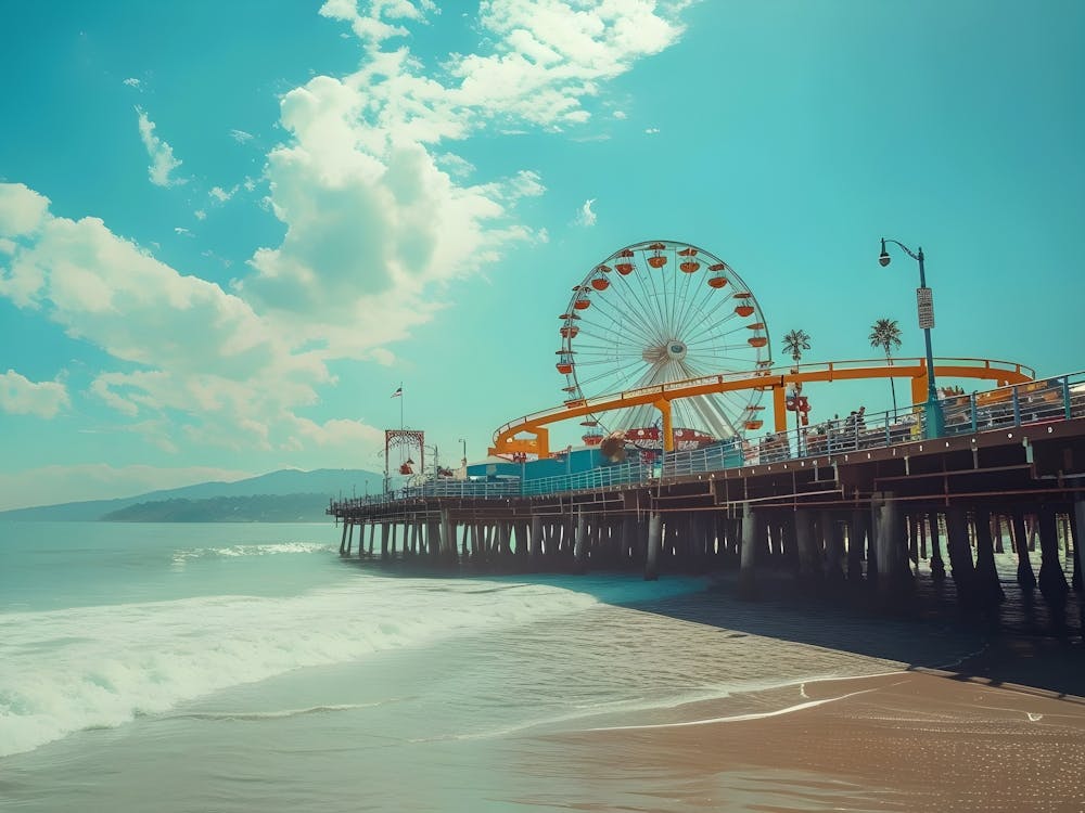 Pier At California Beach