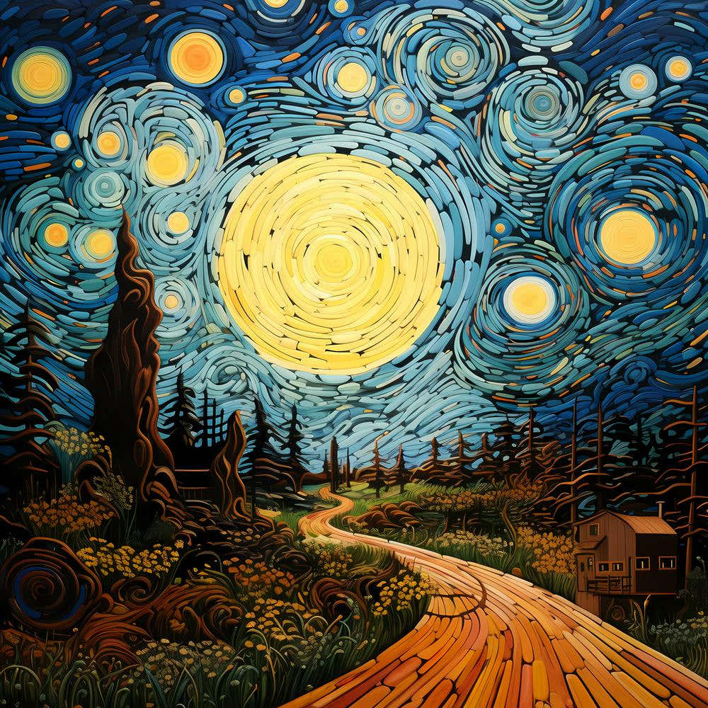 Canvas Echoes: Vincent's Time Warp