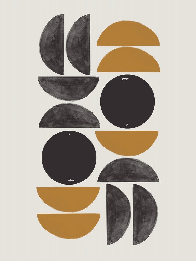 Abstract Geometric Shapes Retro