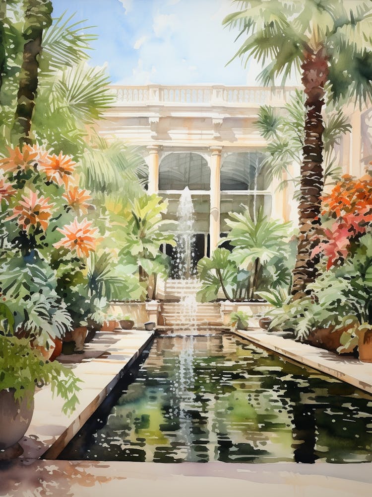Longwood Gardens Usa Watercolour 3
