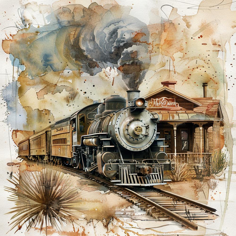 Vintage Steam Train 12