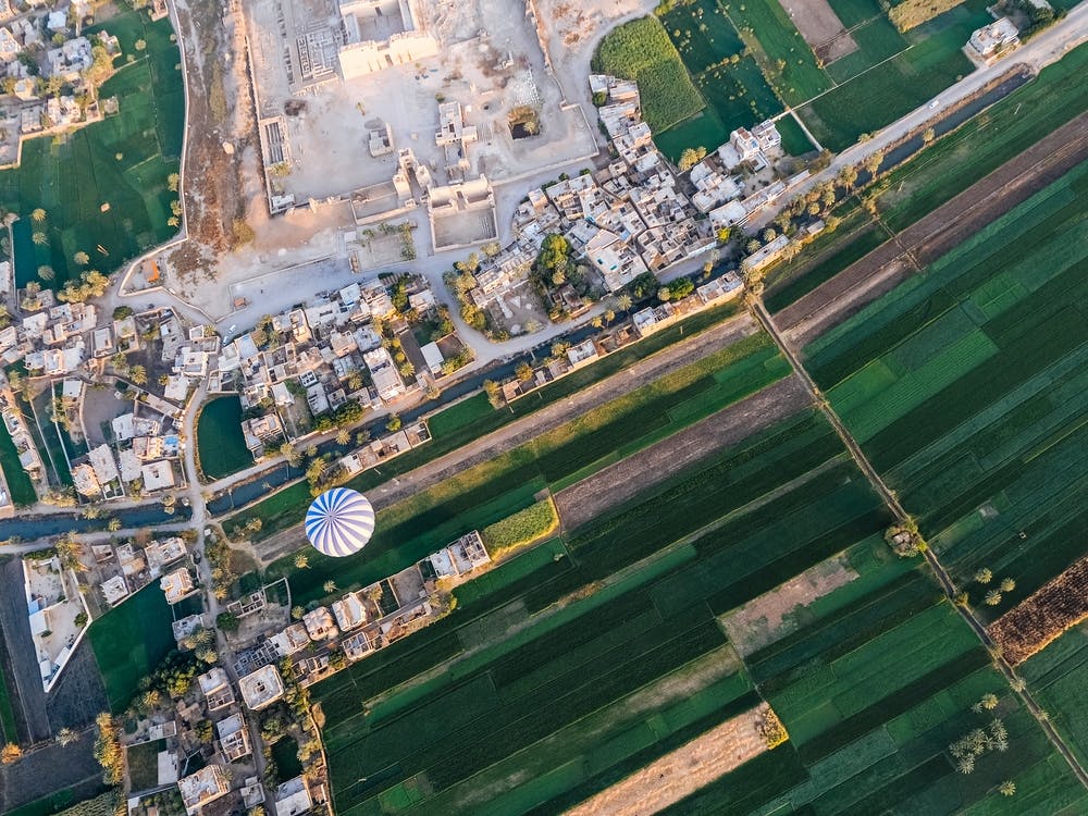 Aerial view of Luxor, Egypt 4